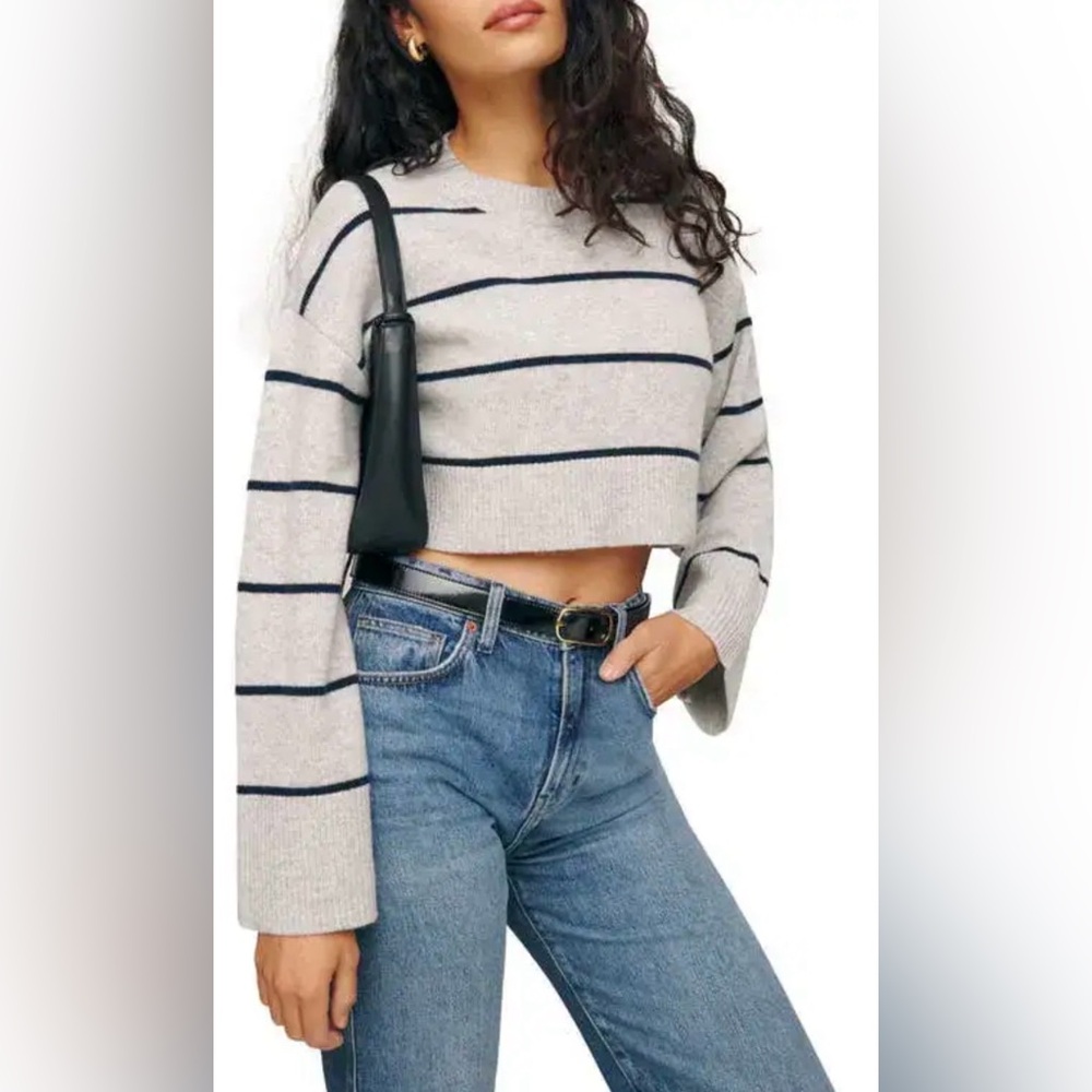 Reformation Paloma cashmere crop Sweater